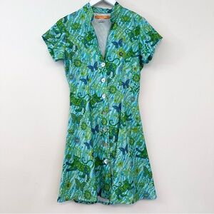 Isla De Oro Whimsical Printed Mini Dress